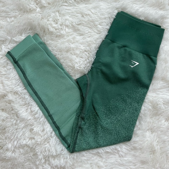 Gymshark Adapt Ombre Seamless Leggings - Green/Light Green